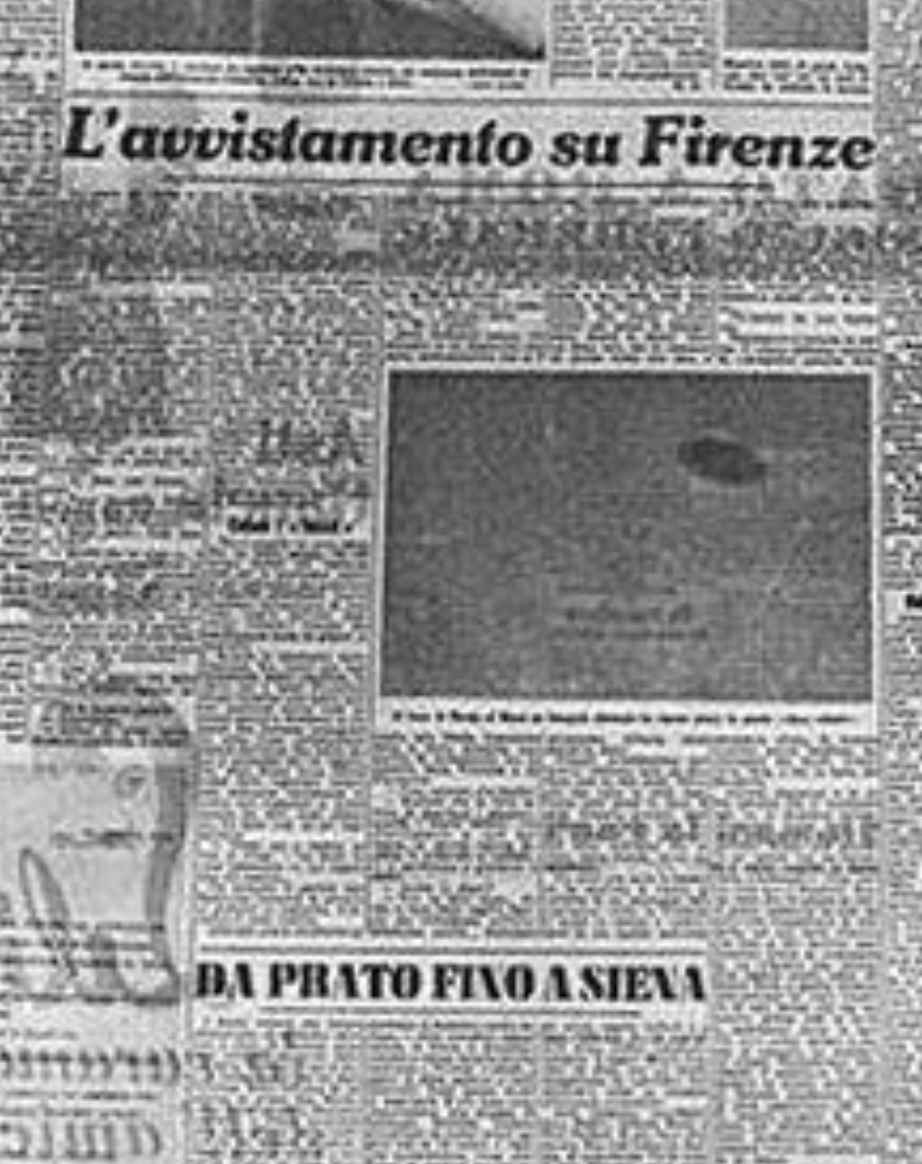 Заголовки итальянских СМИ после появления неизвестного объекта.