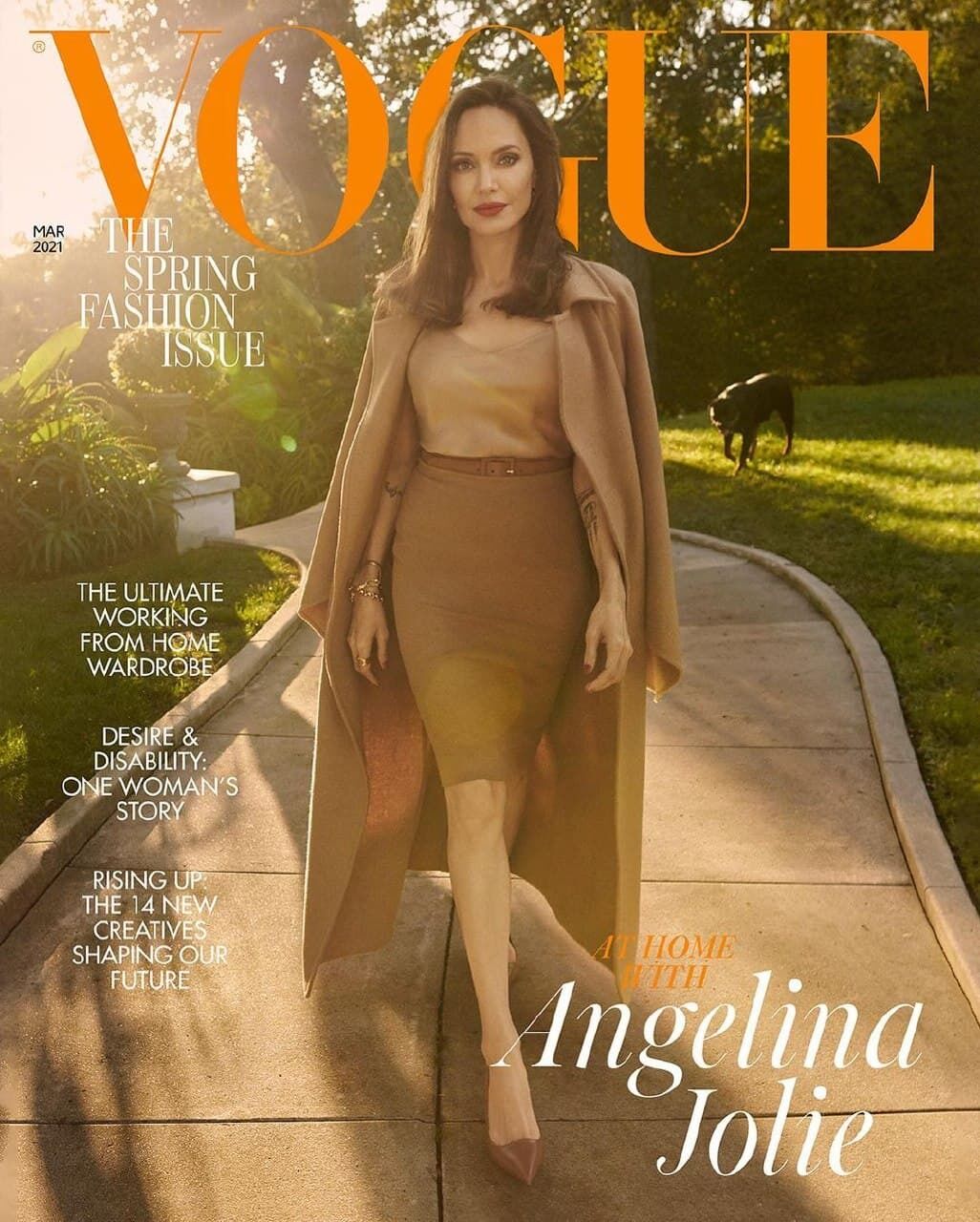 Анджелина Джоли снялась для Vogue в своем особняке