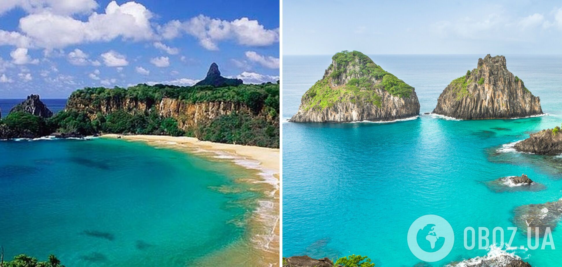 Живописный остров сочетает скалистый берег и голубую лагуну.