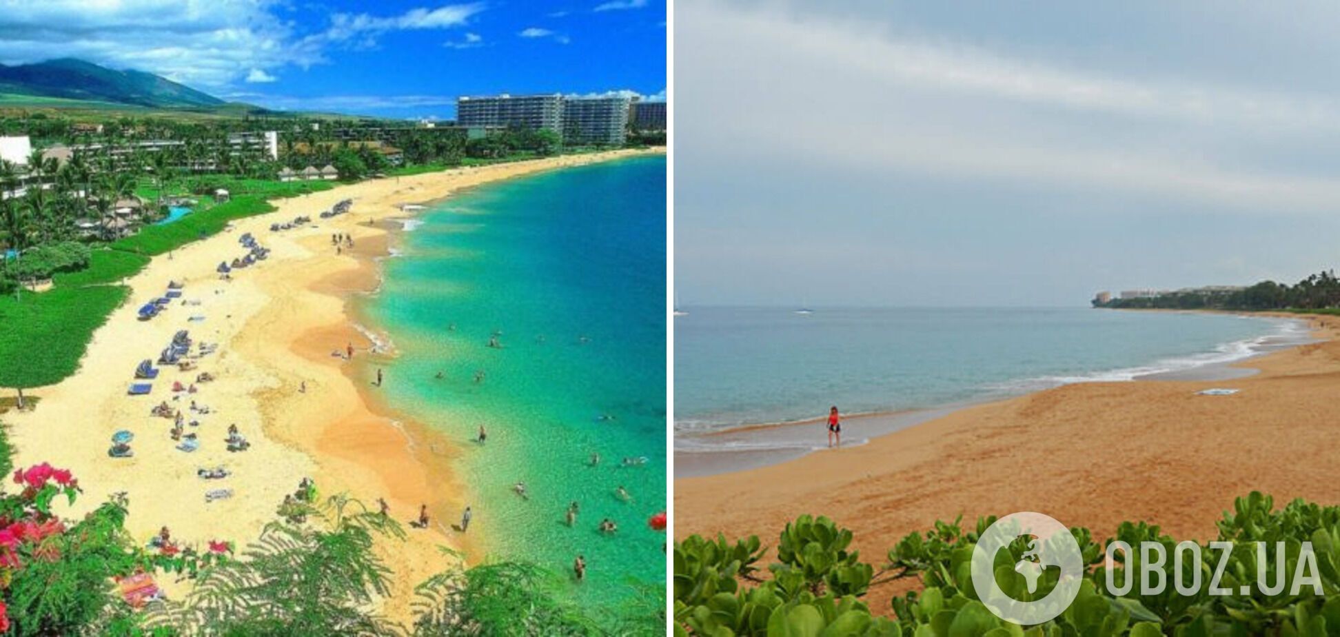 Пляж на Гавайях манит спокойствием и красками