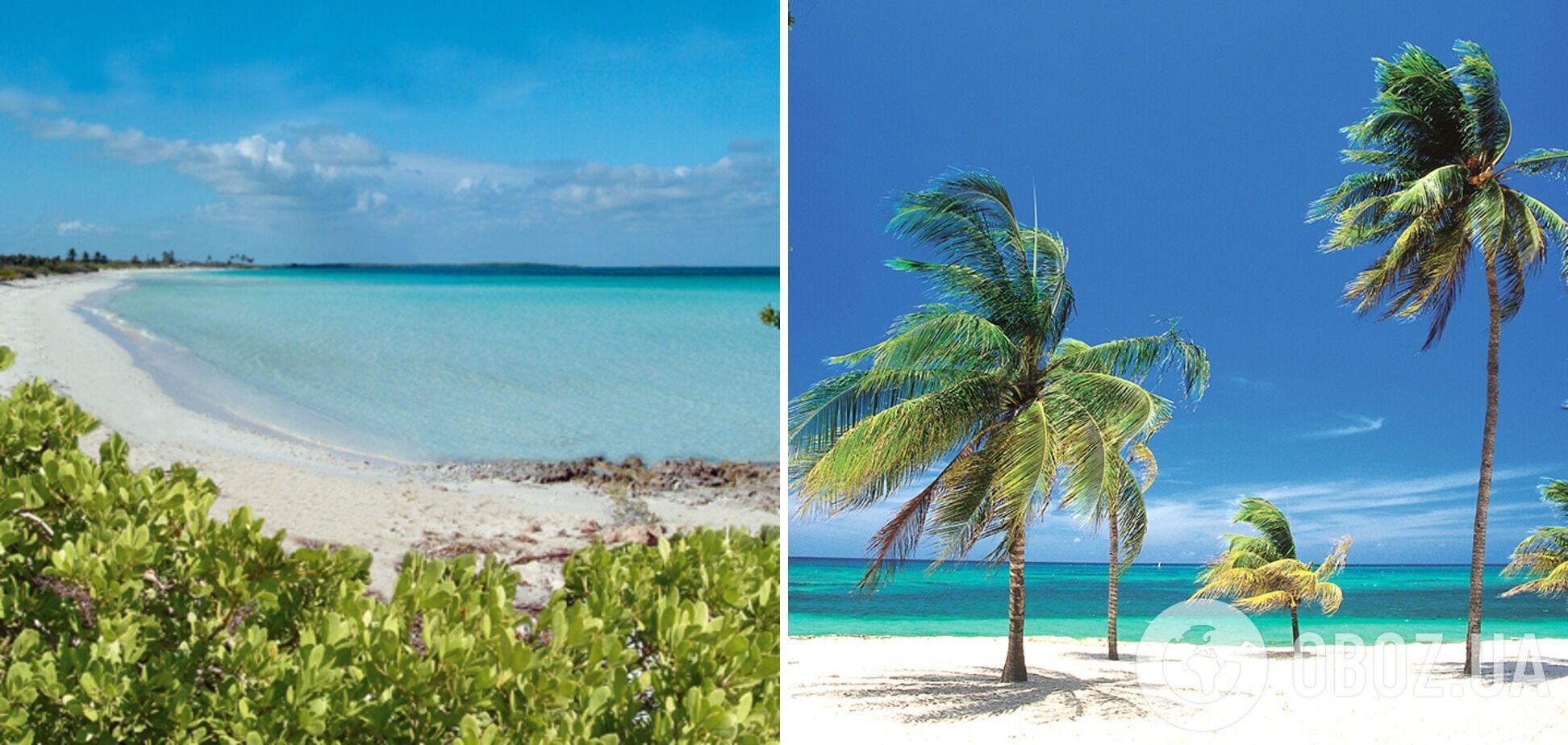 Бархатный песок и голубая океаническая вода без волн манит туристов