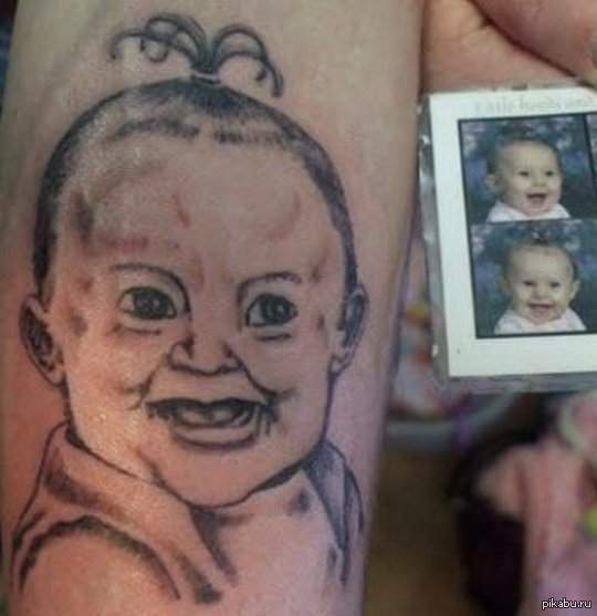 Тато набив татуювання донечки - вийшов монстрик