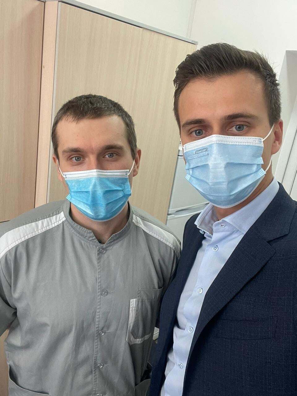 Первый вакцинировавшийся украинец Евгений Горенко
