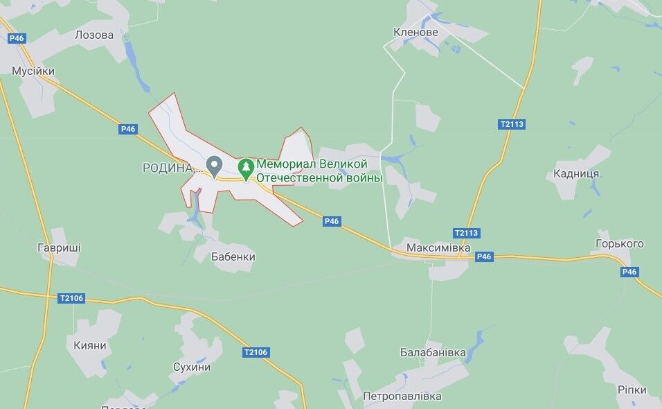 ДТП трапилася на 49-му кілометрі траси Харків – Суми в селі Крисине