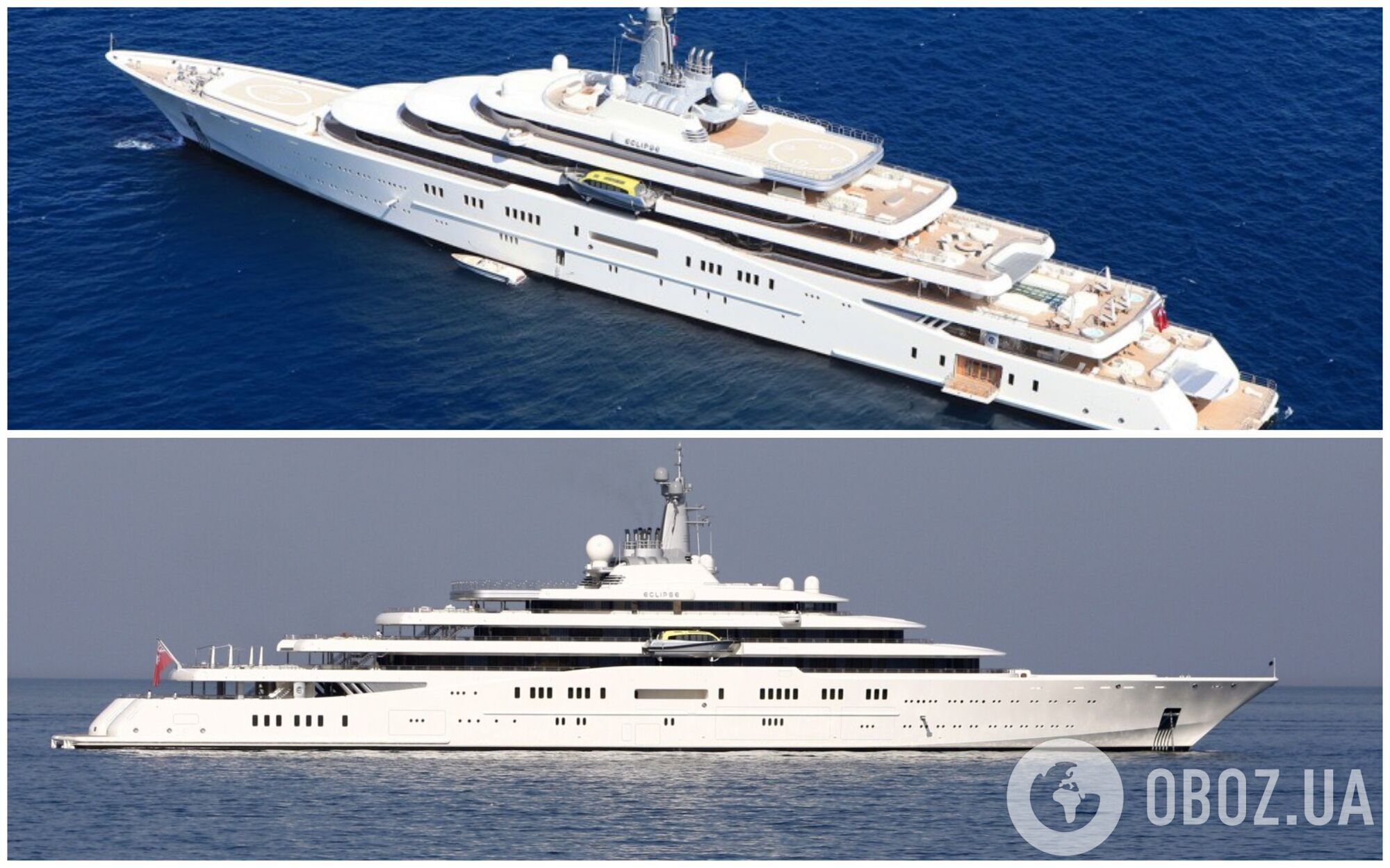 162,5-метрова яхта Eclipse оцінюється в 400 мільйонів євро.