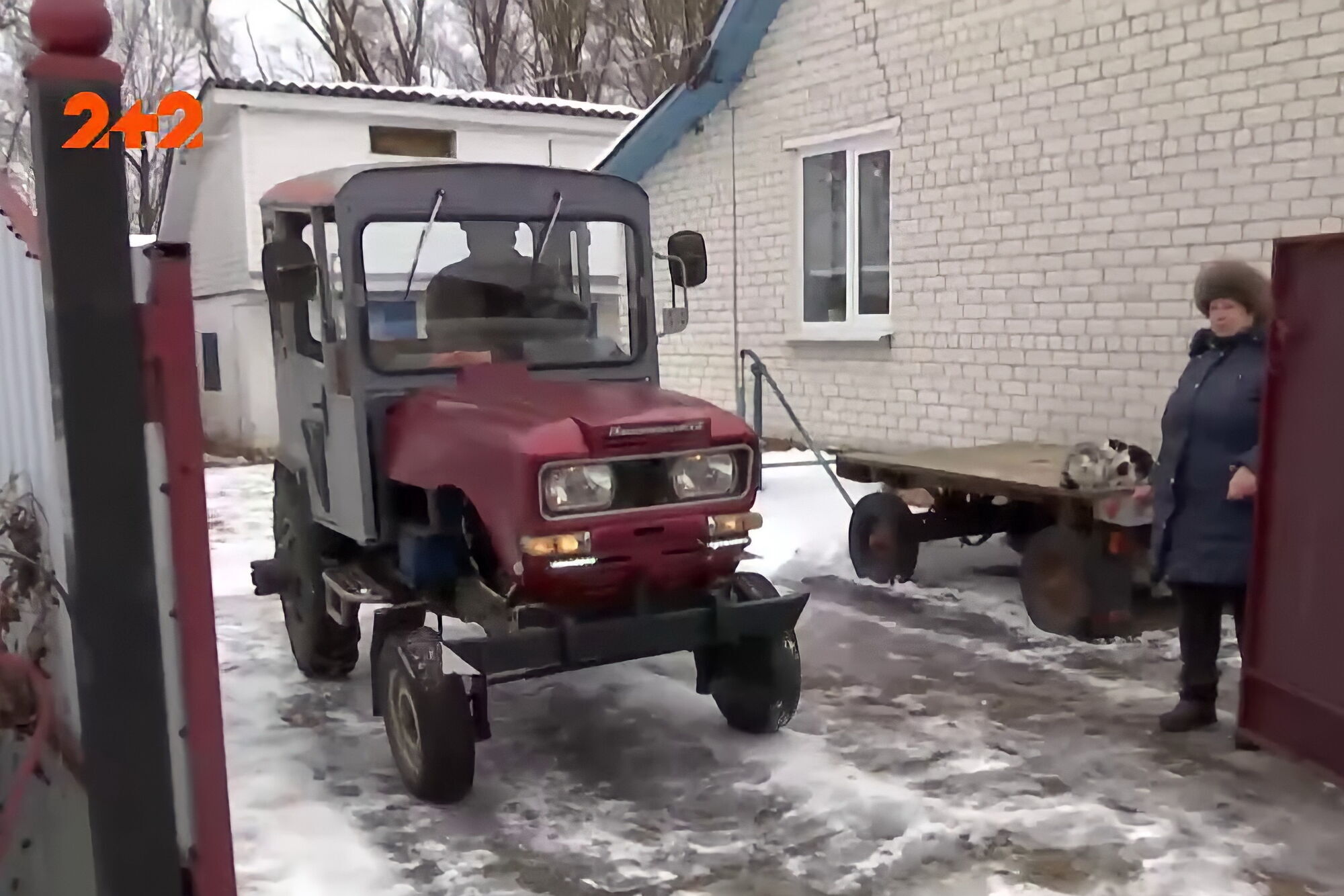 Украинский фермер построил уникальный трактор из металлолома