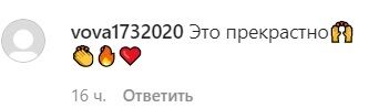 Комментарии поклонников в Instagram.