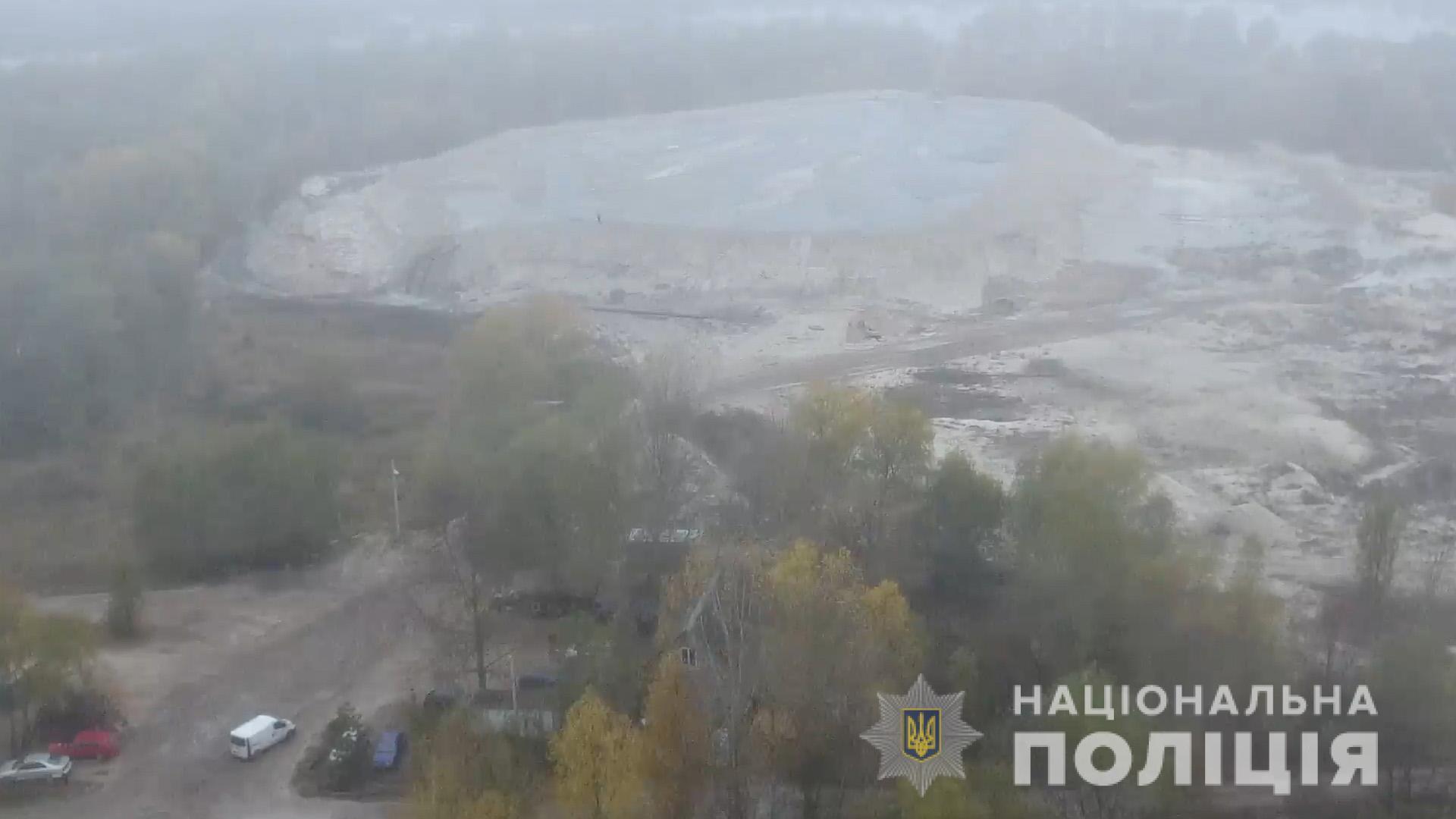 Песок добывали в Броварском районе Киевской области