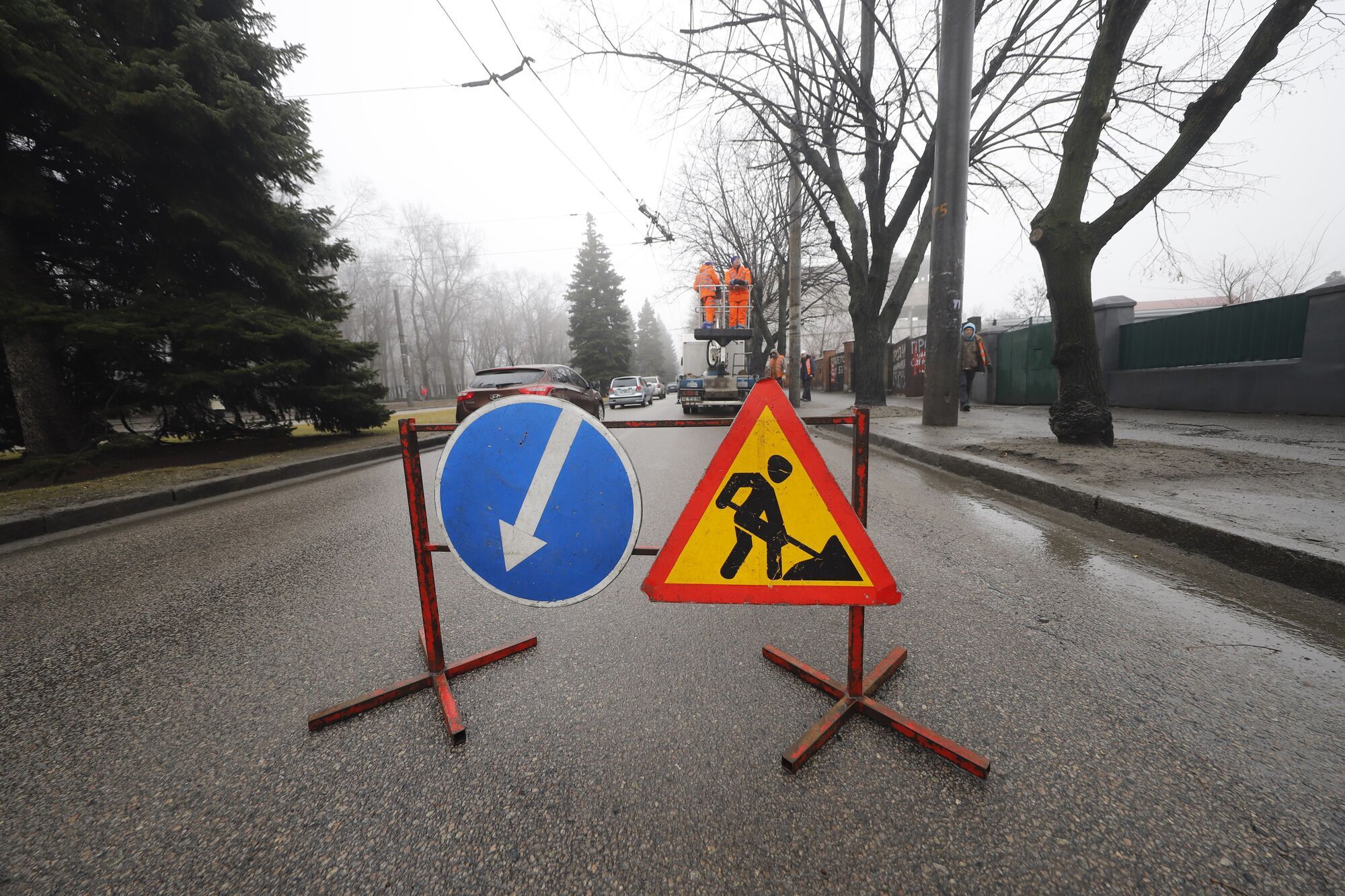 Нависання гілок близько до контактного дроту може загрожувати руху тролейбуса