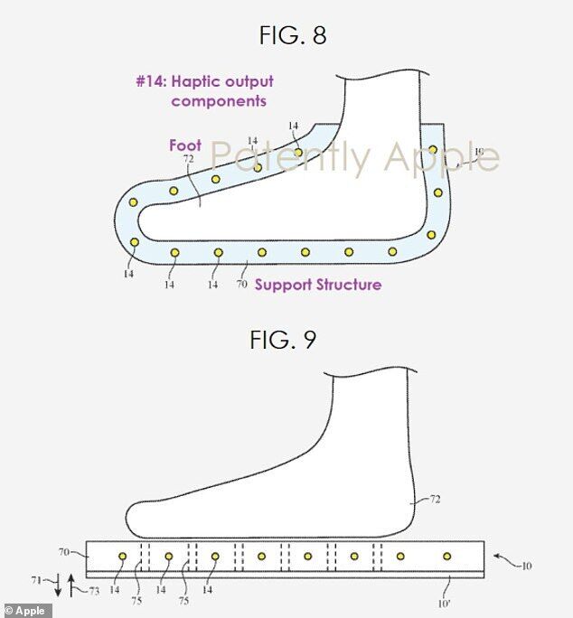 Apple запатентувала "розумне взуття" для віртуальної реальності