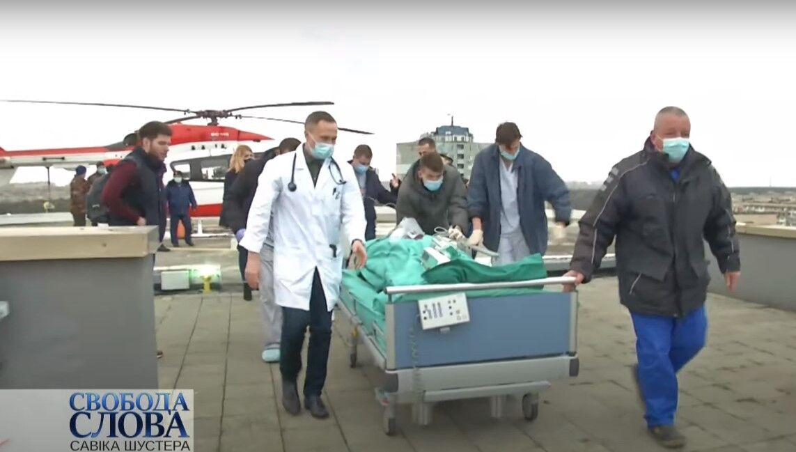 Пациента после пересадки сердца доставили на санавиации в Киев.