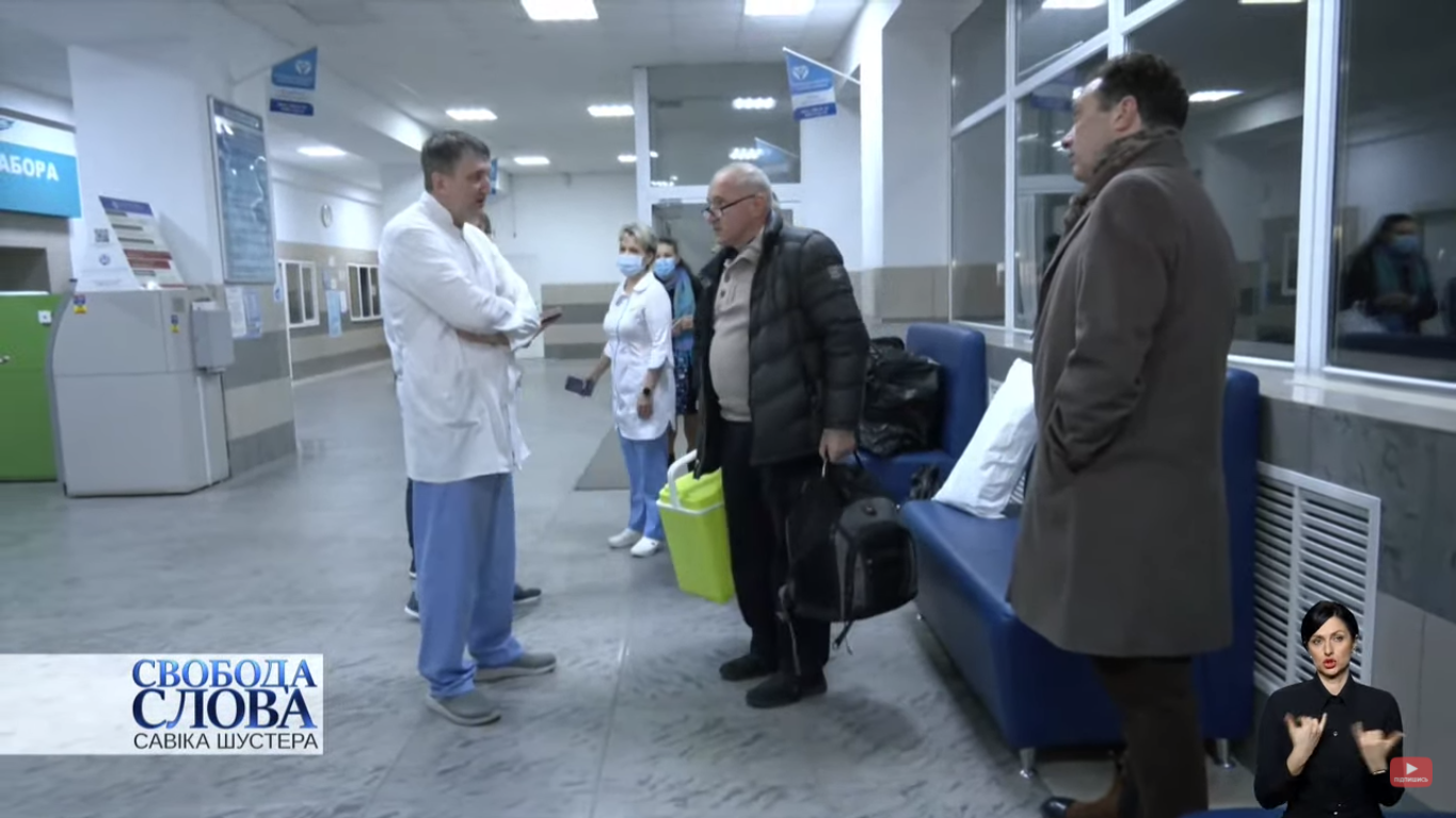 Борис Тодуров в запорожской больнице перед операцией