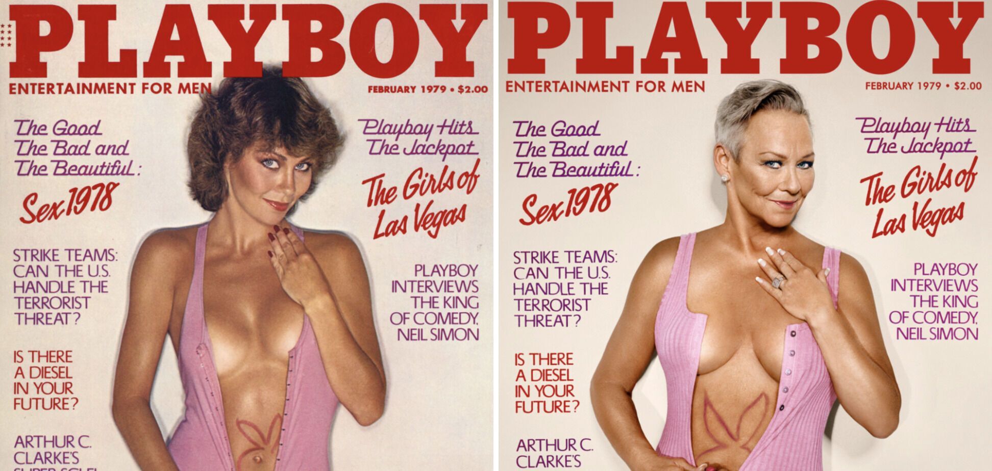 Журнал Playboy решил повторить обложку 1979 года.