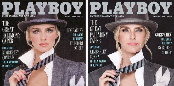 Журнал Playboy повторил обложку 1988 года.