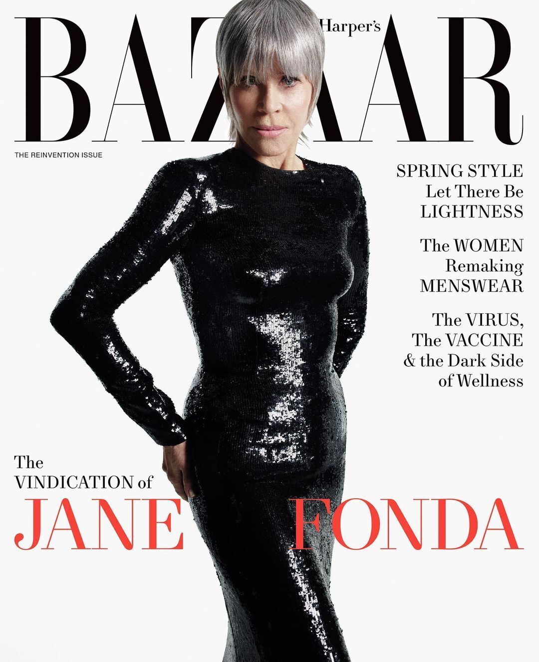 Джейн Фонда з'явилася на обкладинці модного глянцю.