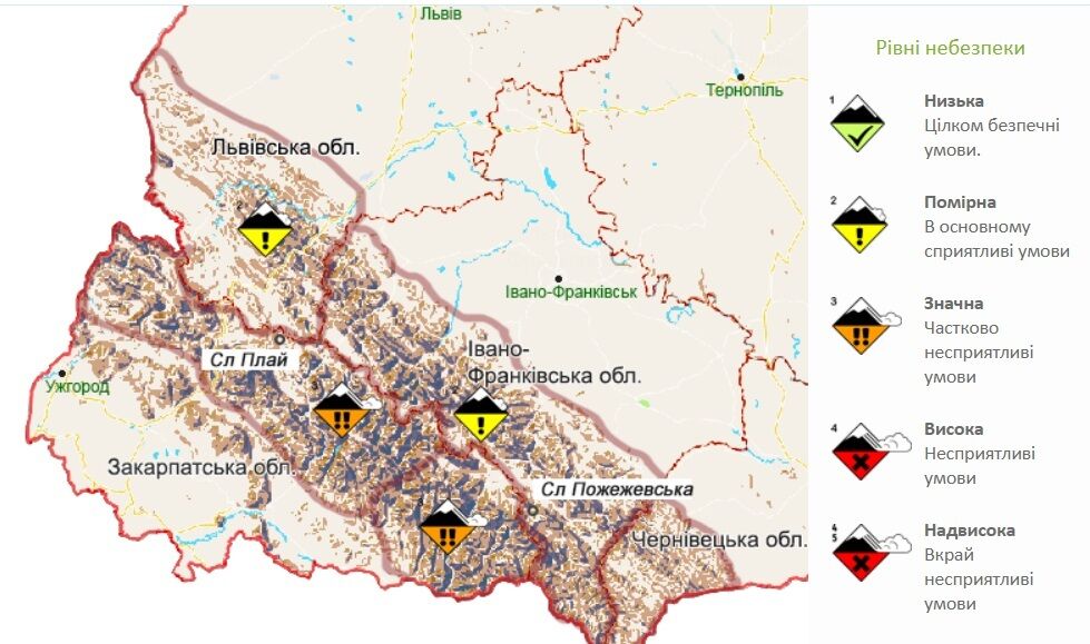 Снеголавинная опасность в Карпатах.