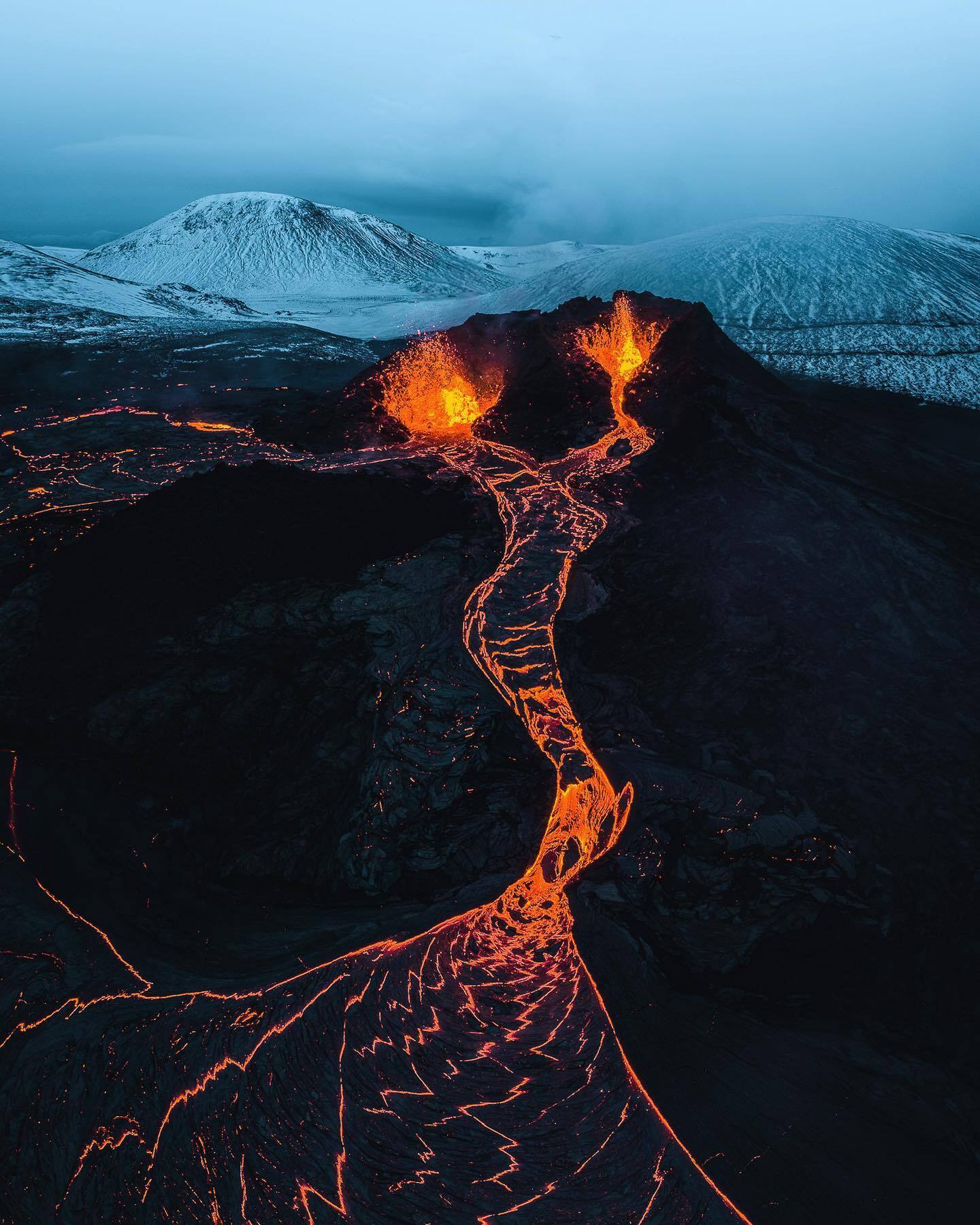 Виверження вулкана Фаґрадальсф'ядль в Ісландії