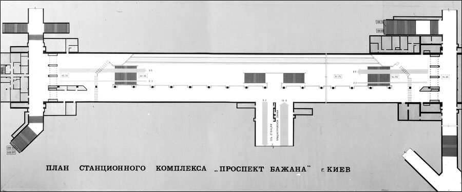 План станції з можливим розташуванням пересадки на швидкісний трамвай.