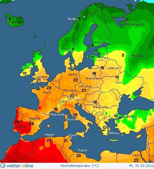 31 березня в Україні потепліє до +18 градусів