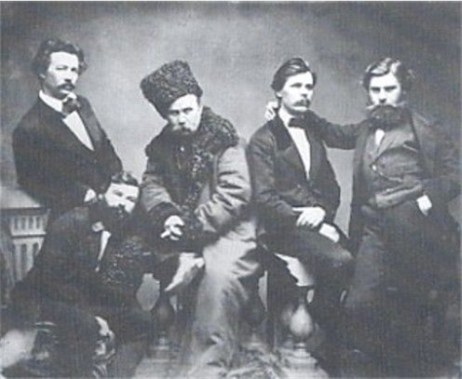 Тарас Шевченко з друзями.