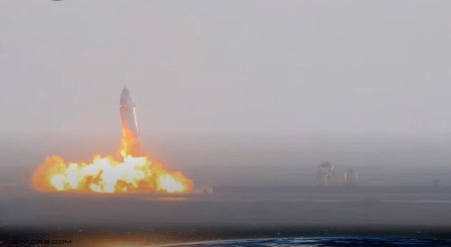 Межпланетный корабль SpaceX взорвался после посадки. Фото и видео испытаний