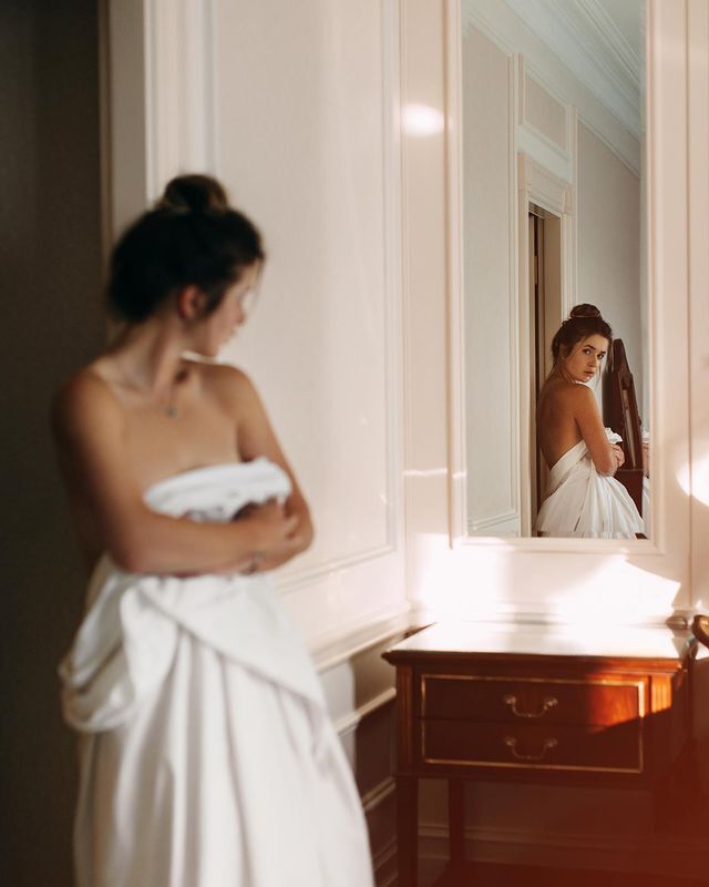 Элина Свитолина и отражение в зеркале