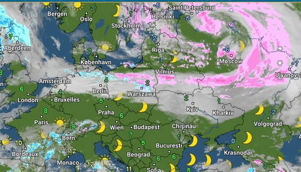 Поточна погода в Україні.