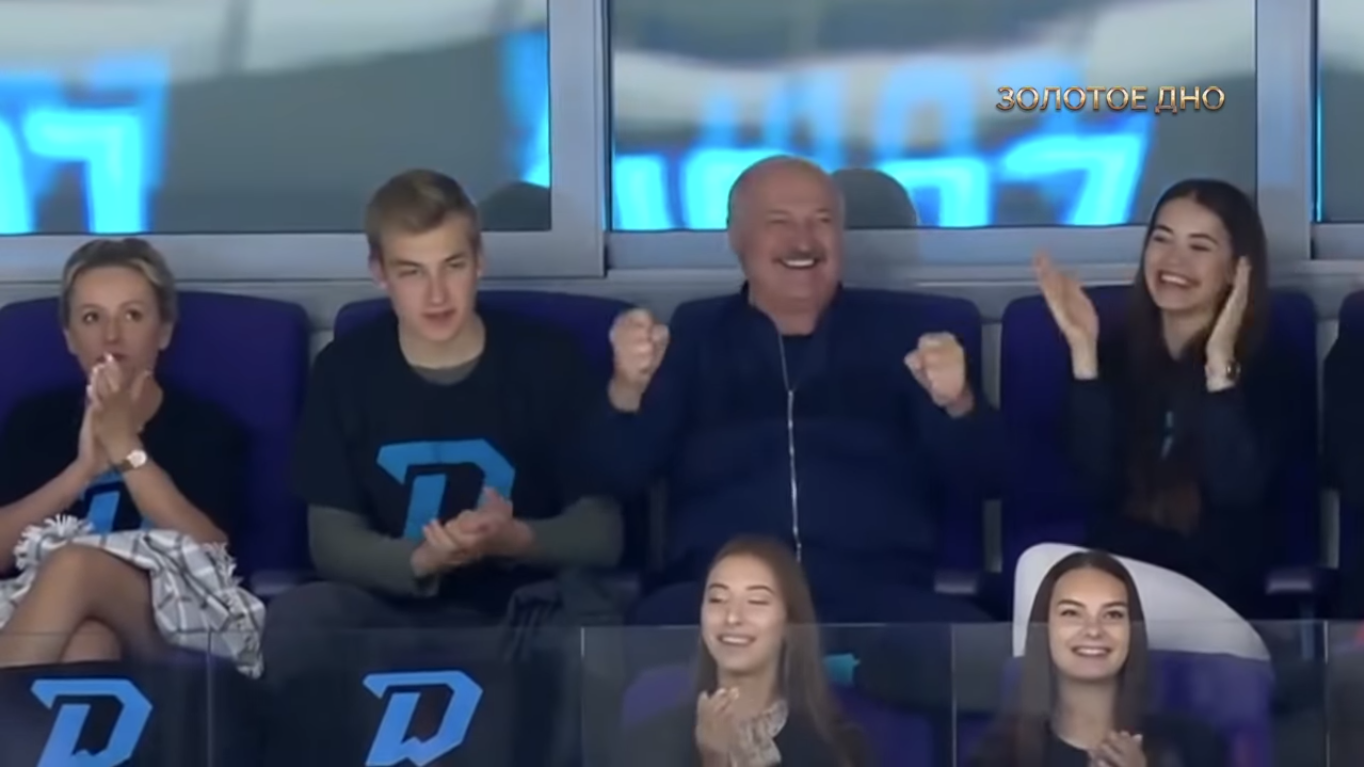 Лукашенко и Василевич на стадионе