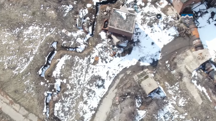 Окупанти сходу України вирили окопи просто біля станції, яка забезпечує водою чотири міста