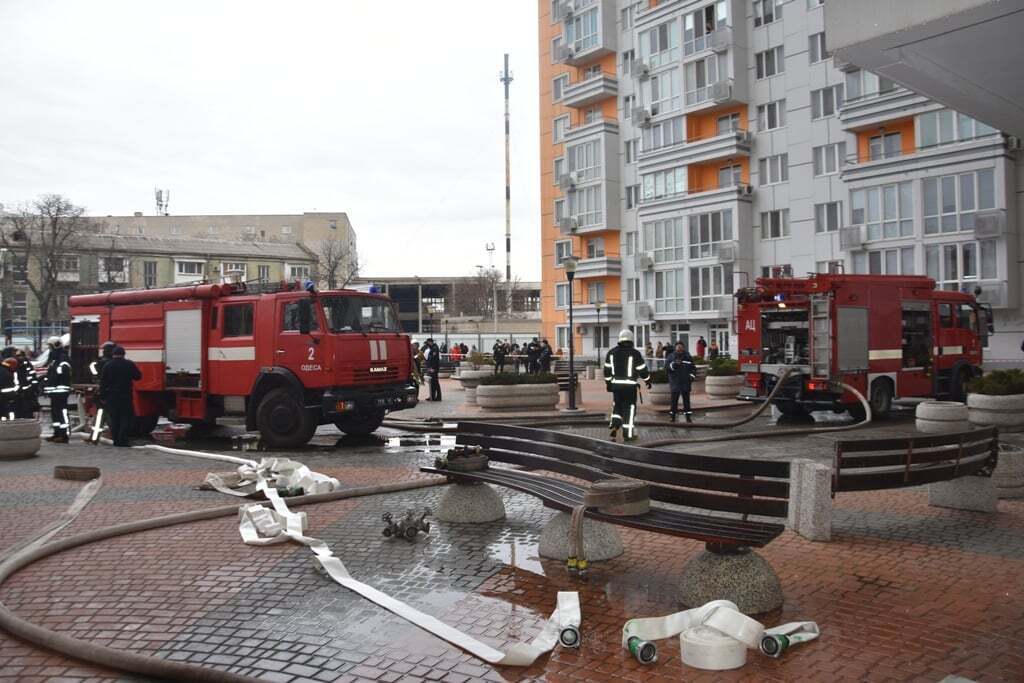 Пожар в ЖК "Апельсин" в Одессе