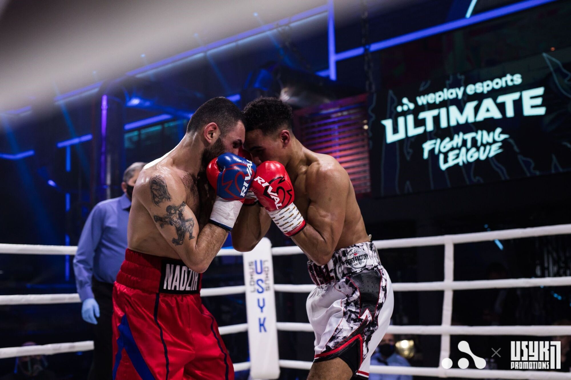 Украинский боксер Цотне Рогава впервые на профессиональном ринге совершил нокаут на Ultimate Boxing Night