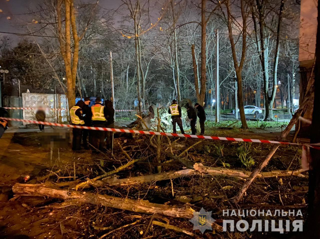 На місце ДТП прибули поліцейські.