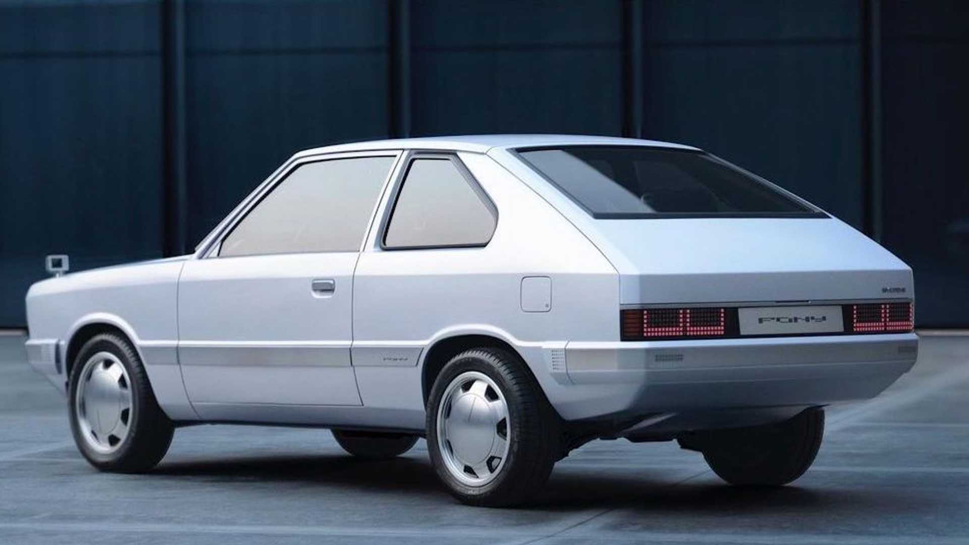 Hyundai Pony Concept получил оригинальные "пиксельные" задние фонари