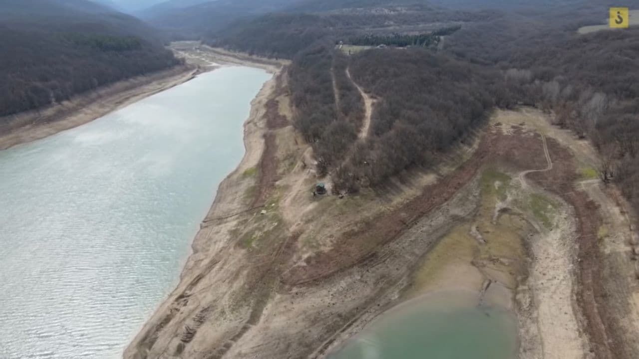 Баланівське водосховище у Криму майже висохло