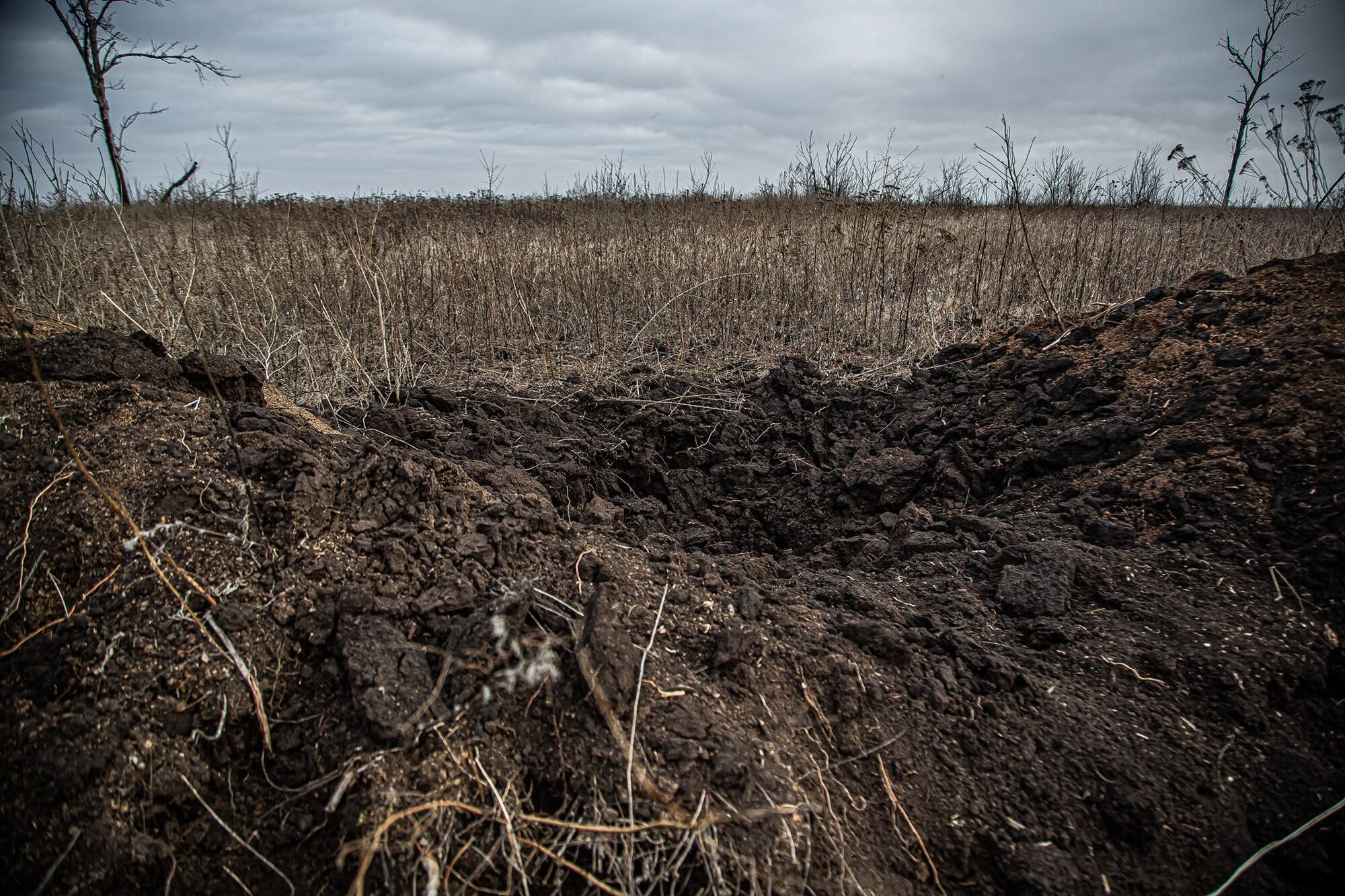 На огородах в Водяном образовались воронки от взрывов