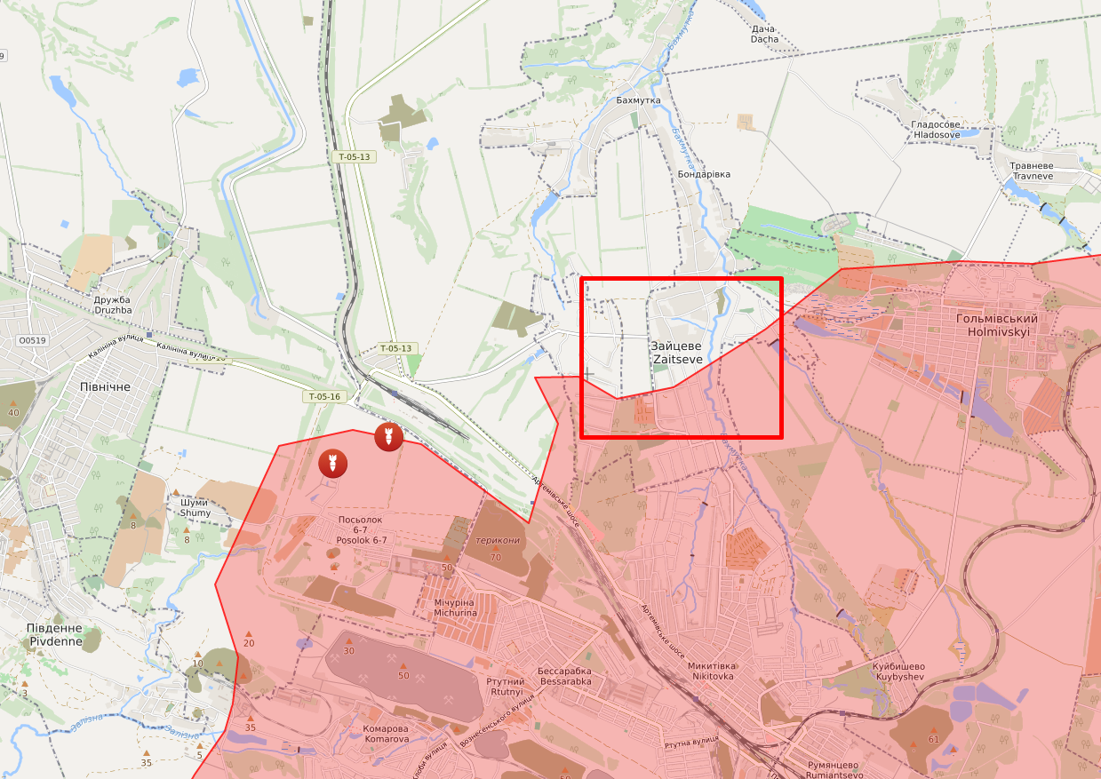 Под обстрел попал поселок Зайцево.