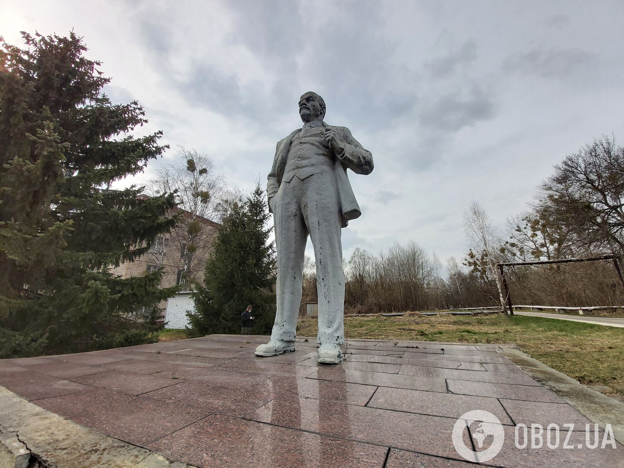 Ленин в городе Чернобыль