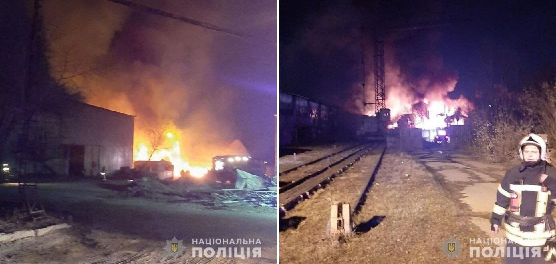 Пожар на предприятии в Харькове