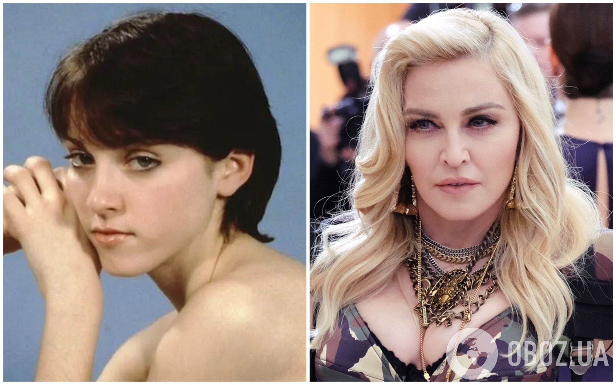 Мадонна в 18 лет и сейчас