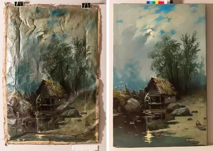 Картина Бабадина была в аварийном состоянии.