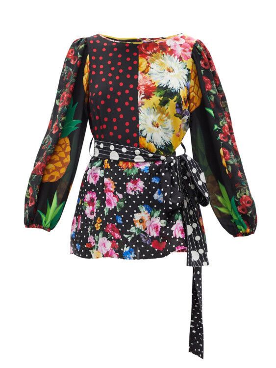 Рубашка в стиле пэчворк Dolce&Gabbana