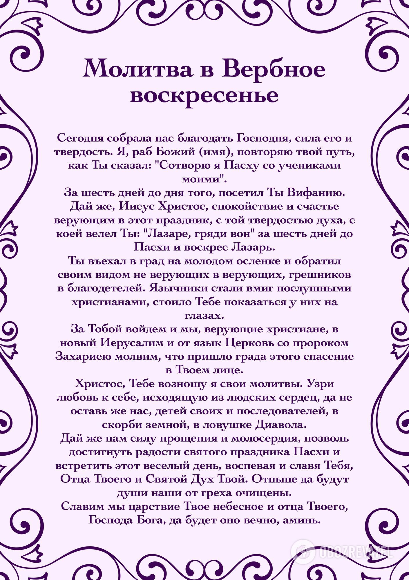 Молитва Богу на Вербное воскресенье: как освятить вербу дома, о здоровье и  о детях | OBOZ.UA