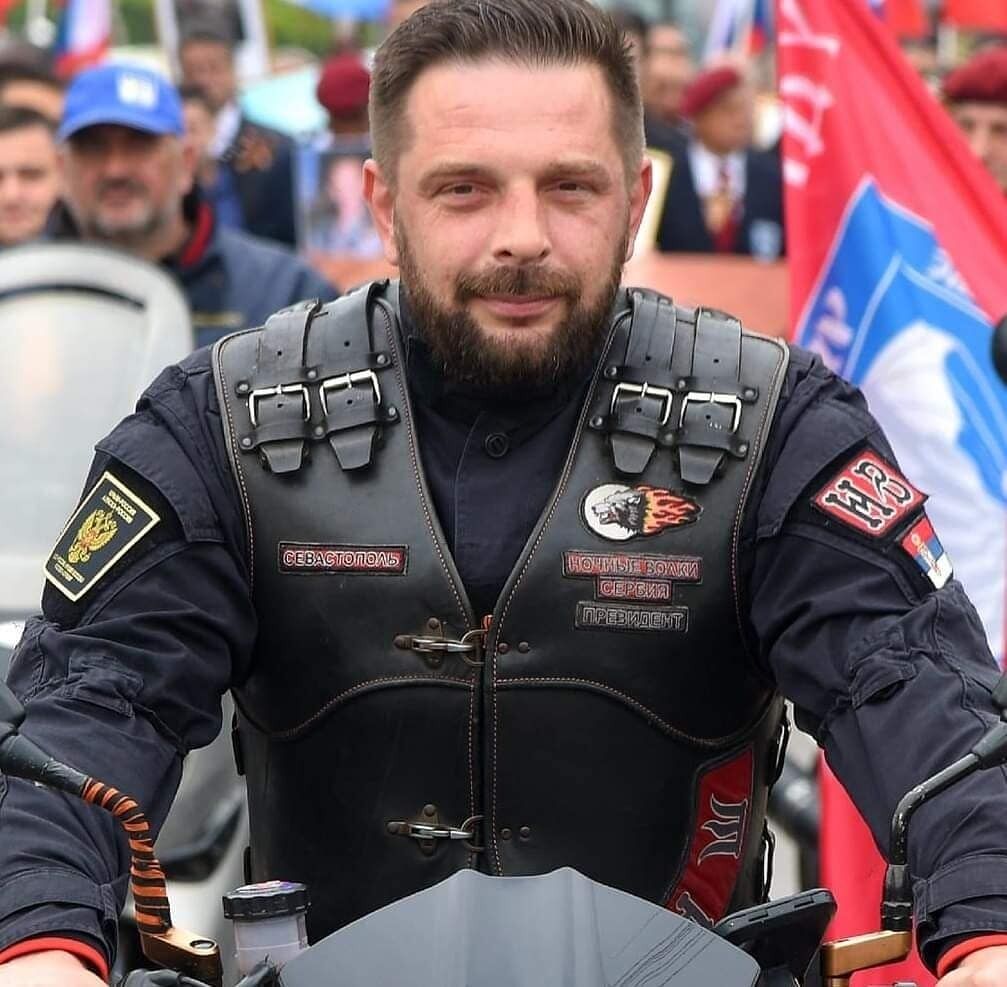 Лидер сербского отделения российского прокремлевского мотоклуба "Ночные волки" Саша Савич