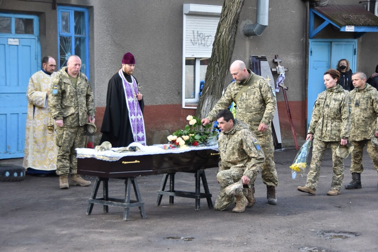 Прощание с защитником Украины