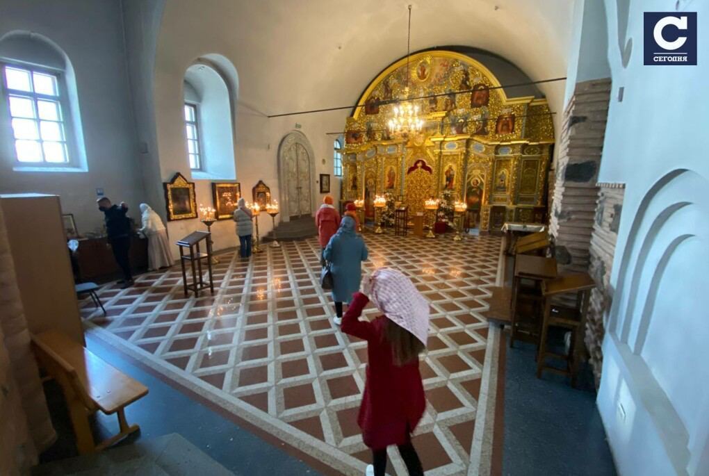 Празднование Вербного воскресенья в Киево-Печерской лавре