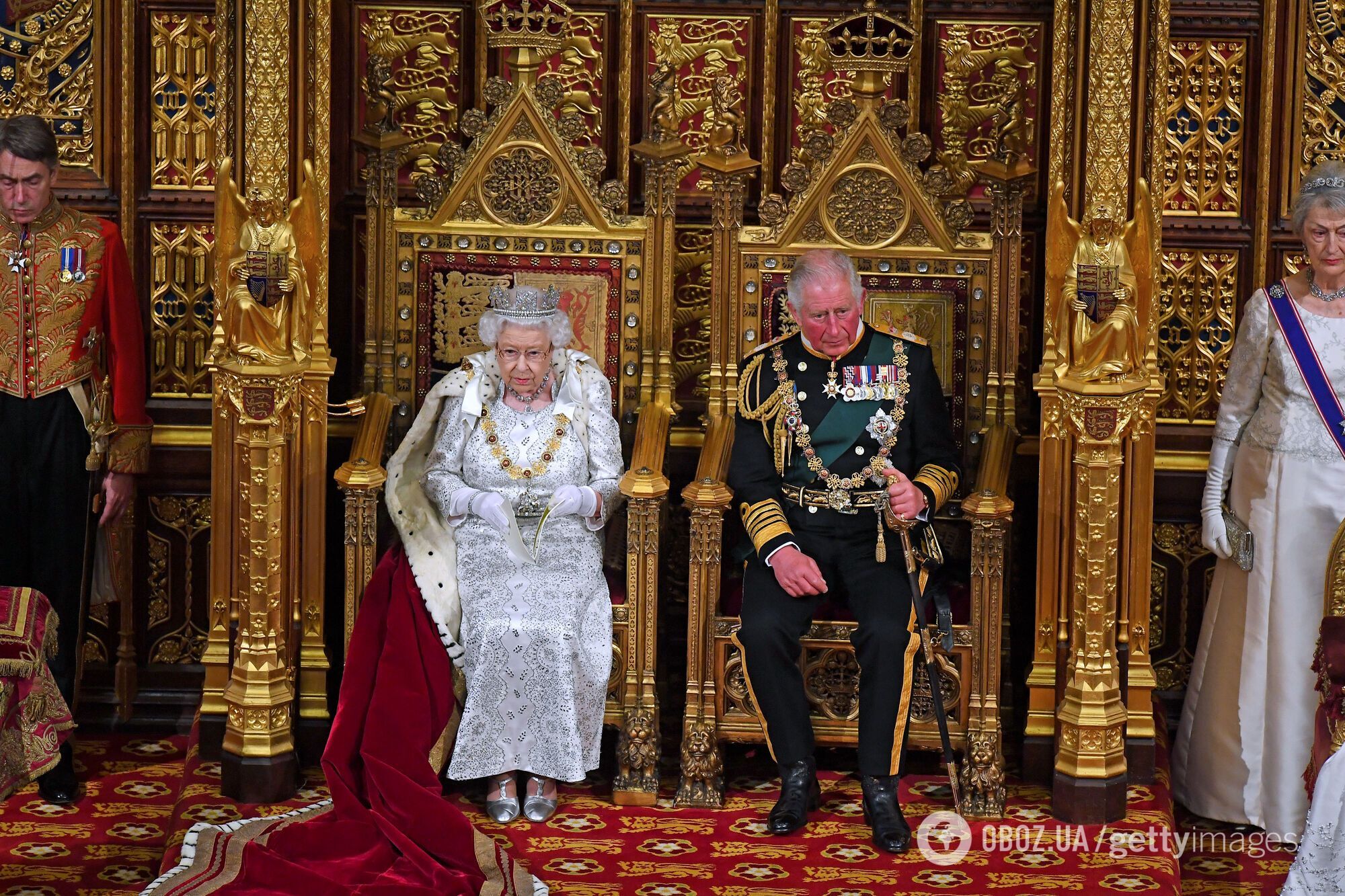 Єлизавета II і принц Чарльз