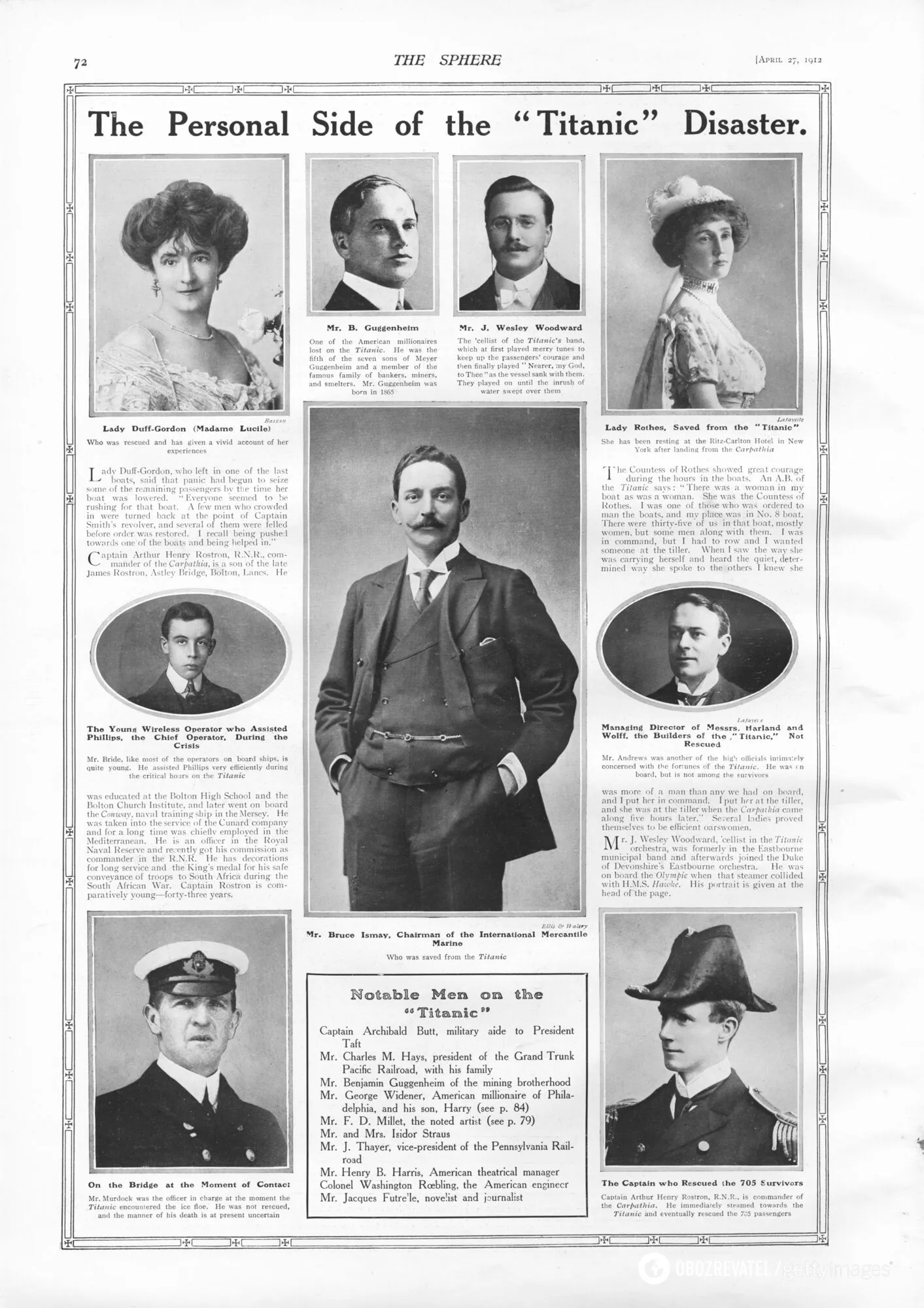 Фотографії та інформація про відомих людей, пов'язаних із "Титаніком", третій – віолончеліст Джон Візлі Вудворт