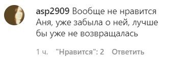 Комментарии пользователей сети в Instagram.