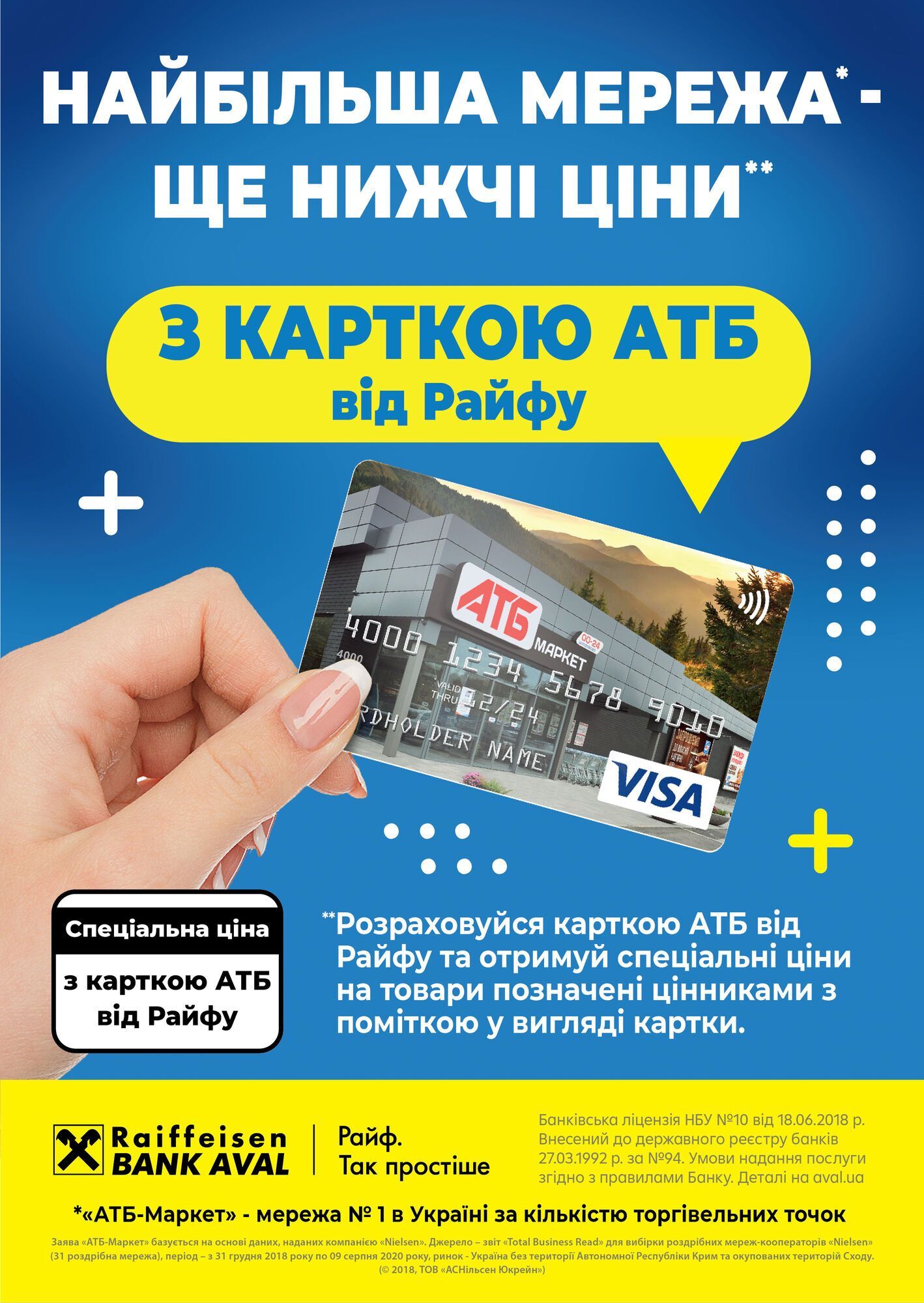 Потенціал випуску карток "АТБ" в Україні становить близько 20 мільйонів штук