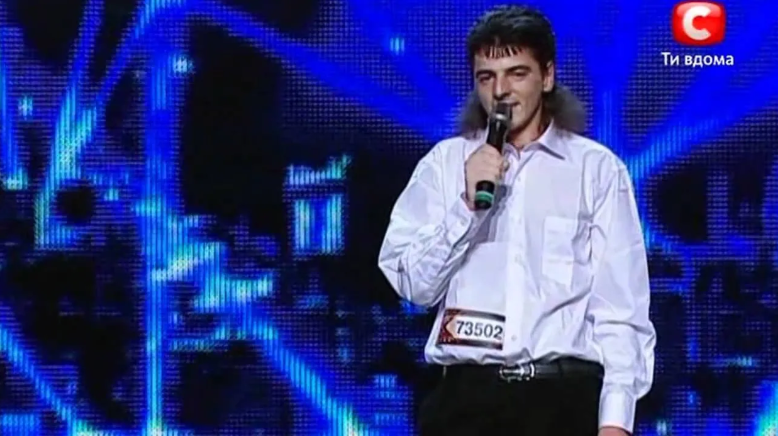 Андрей Мацевко на сцене талант-шоу "Х-фактор"